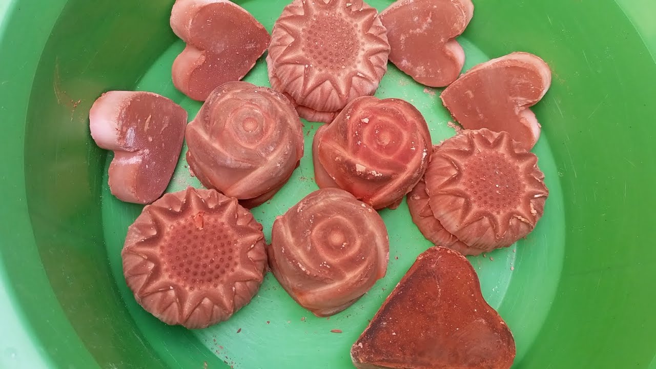 Sped Up Version of Red Chalk Hearts and Flowers | ASMR | Regular Speed Video on @asmrrelaxandenjoy 