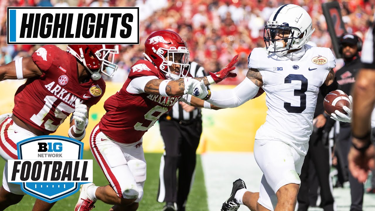 Outback Bowl Penn State vs. Arkansas Big Ten Football Highlights