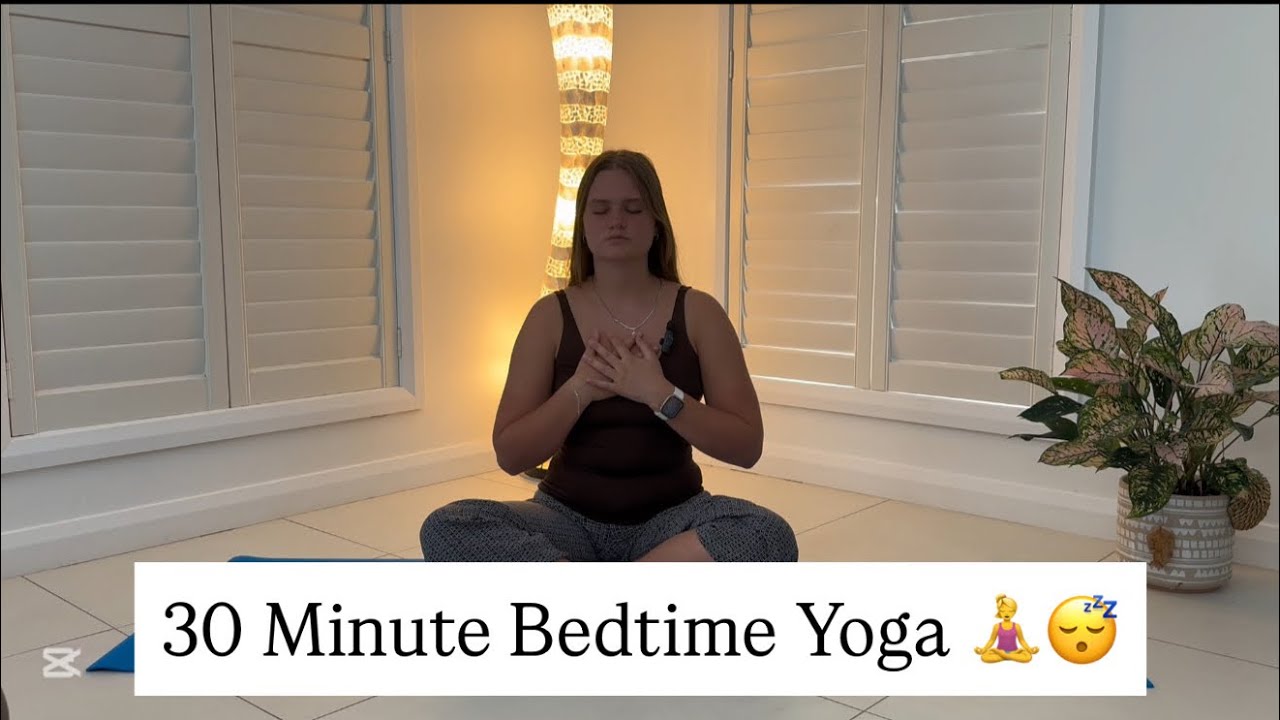 30 Minute Bedtime Yoga Stretch and Meditation! 🧘‍♀️💤