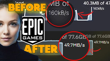 How To Fix Slow Download Speed on Epic Games Launcher, Increase speed 5x