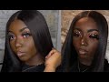 Rhinestone Eye Shadow With HOT PINK Makeup Tutorial | WOC