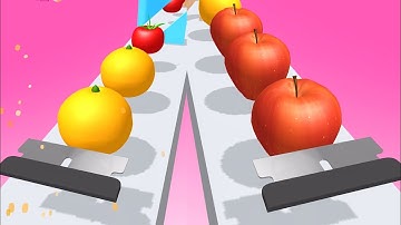 Slicer Runner Game! Very Satisfying and Relaxing ASMR Slicing Video