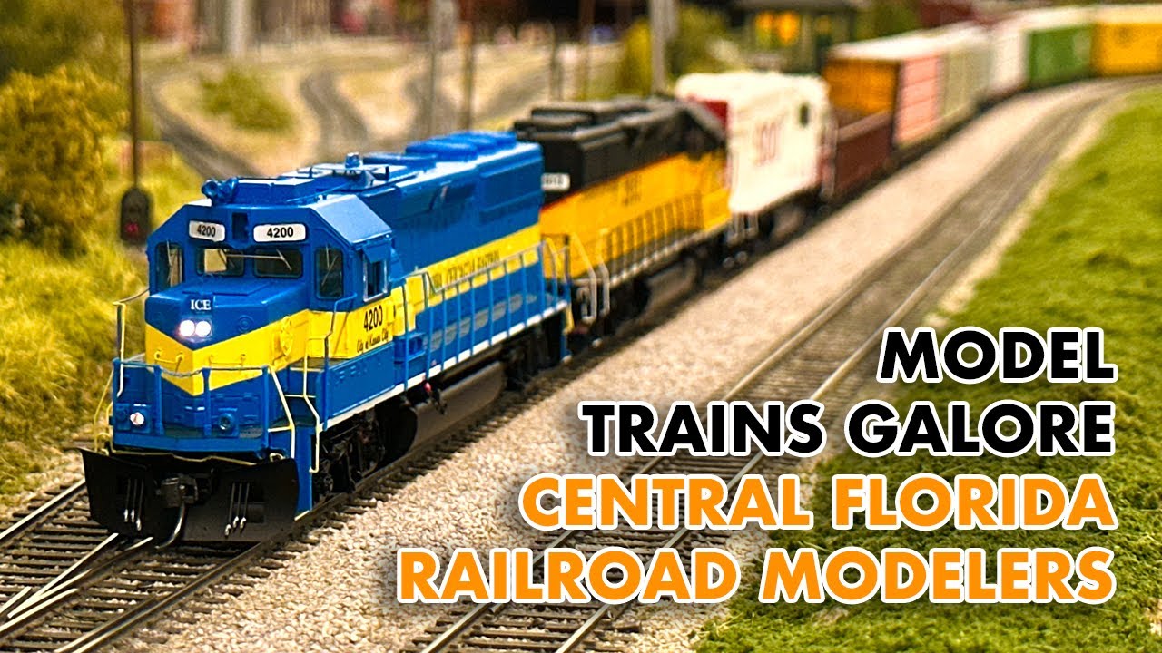 (4K) Model Trains Galore at Central Florida Railroad Modelers! YouTube