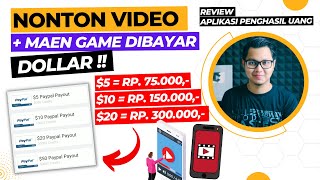 Nonton Video & Maen Game Dibayar Dollar, Aplikasi Penghasil Uang Terbukti Membayar ! screenshot 5