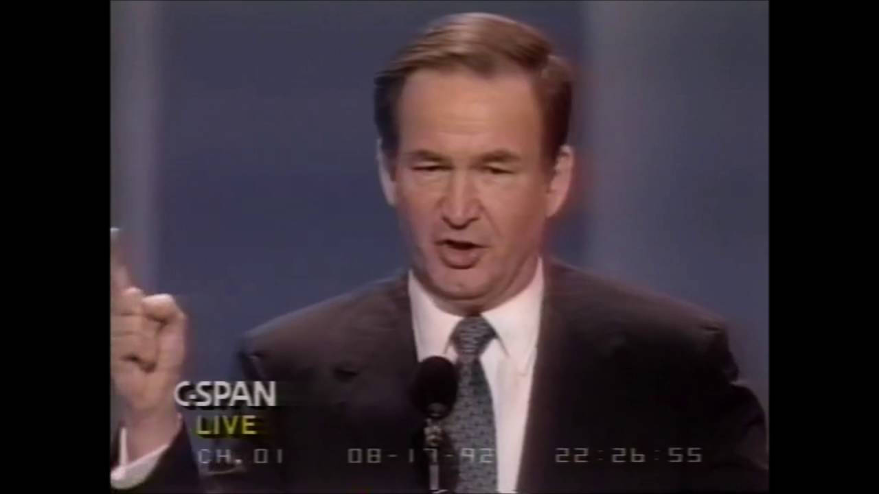 Pat Buchanan "Cultural War" speech - YouTube