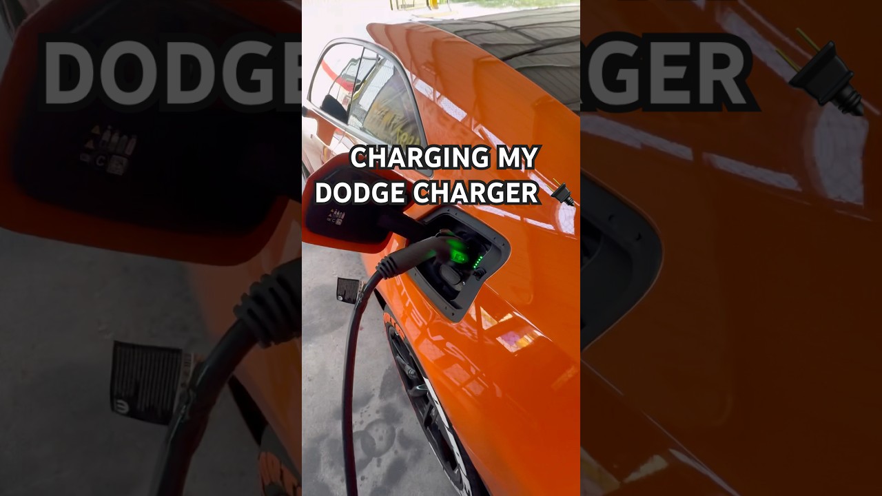 $1 Fill Ups! EV Charger FTW 🔌 🔥 #evcharger #mopar #dodgeofficial #srt #ev