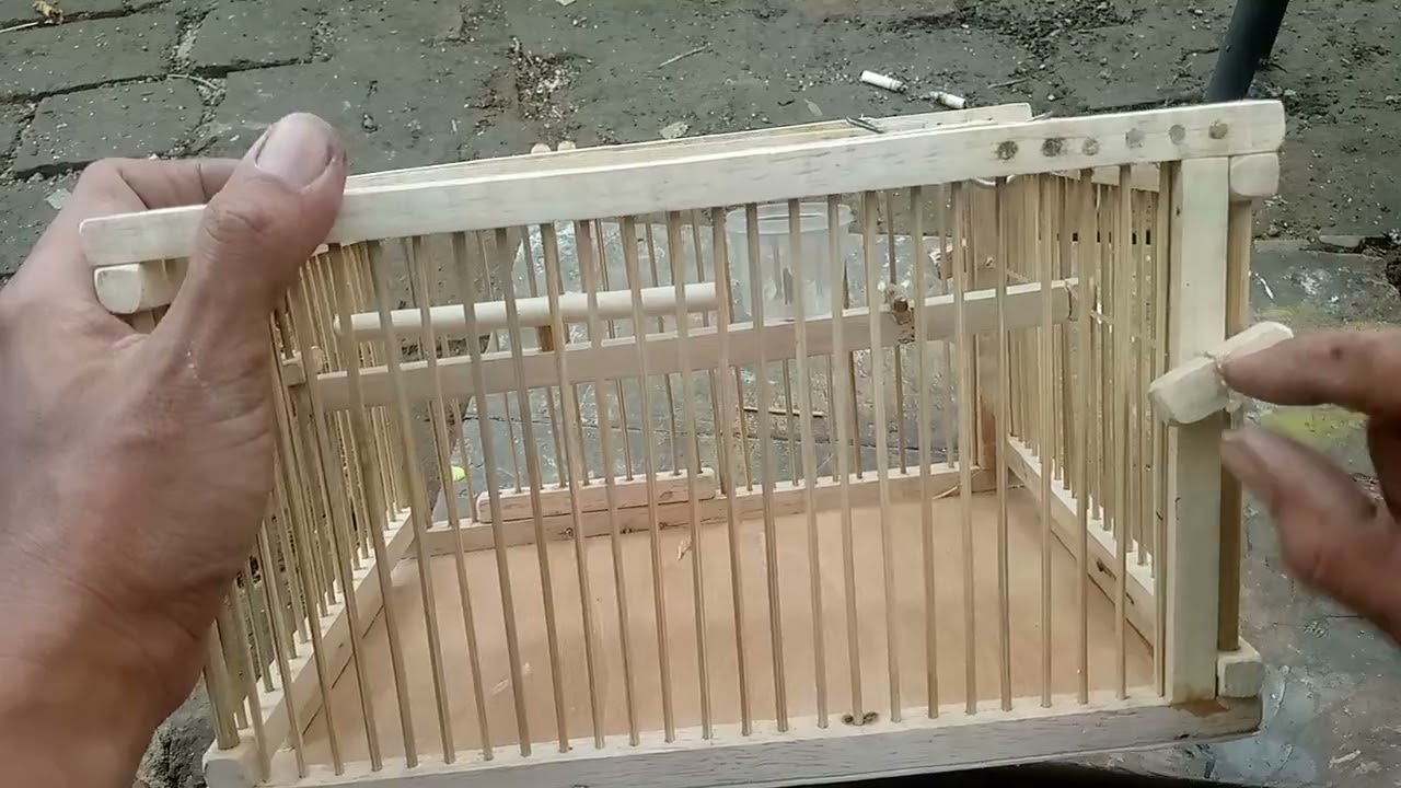 Jebakan Burung Sistem Per dan Senar Birdcage Trap