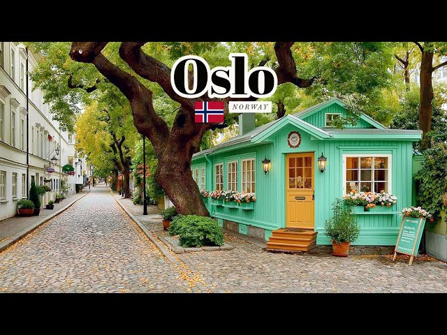 Oslo, Norvège | Balade Urbaine d’Été 4K | 23 août 2025