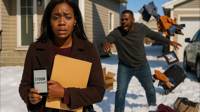 Unaware She Had Just Won $700M Contract, Her Husband Threw Her Loads Out In The Snow After... - YouTube