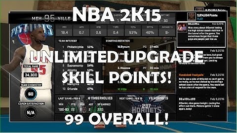 *CHEATS* NBA 2K15(WORKS FOR 2K16!) PC How To Get UNLIMITED MyCareer Upgrade Skill Points Tutorial!