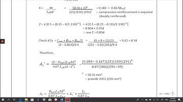 SIMPLY SUPPORTED RECTANGULAR BEAM DOUBLY REINFORCED