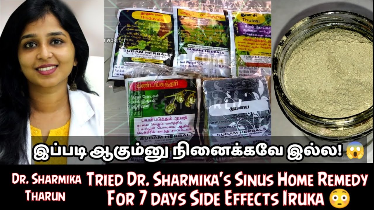 Tried Dr Sharmika Sinus Tips / Tried De Sharmika Tharun Video /Siddha