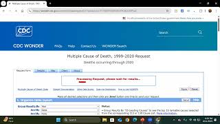 Celebrity CDC Exploring CDC Wonder Analysis Profile
