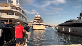 EMINENCE 79m •Abeking & Rasmussen • Charter Yacht• Berthing Quai Etats Unis Monaco. @emman25MC