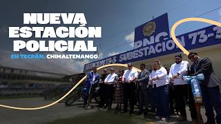 Inauguran sede policial en Tecpán