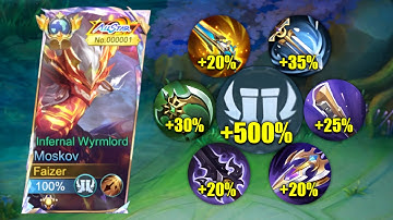 MOSKOV NEW META ATTACK SPEED BUILD!! 500% SPEED HACK!?😱 ( MUST TRY! ) MOSKOV BEST BUILD 2025