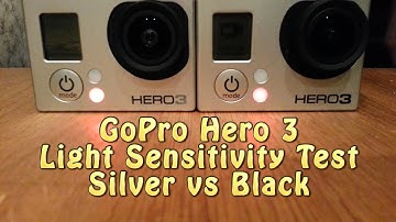 Hero 3 Black vs Silver Low Light Test in Various Colored Light