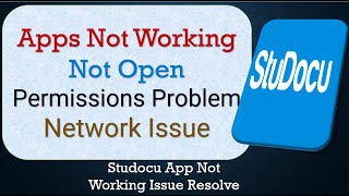 How To Fix Studocu App not working Not Open Space Issue Network Permissions Issue