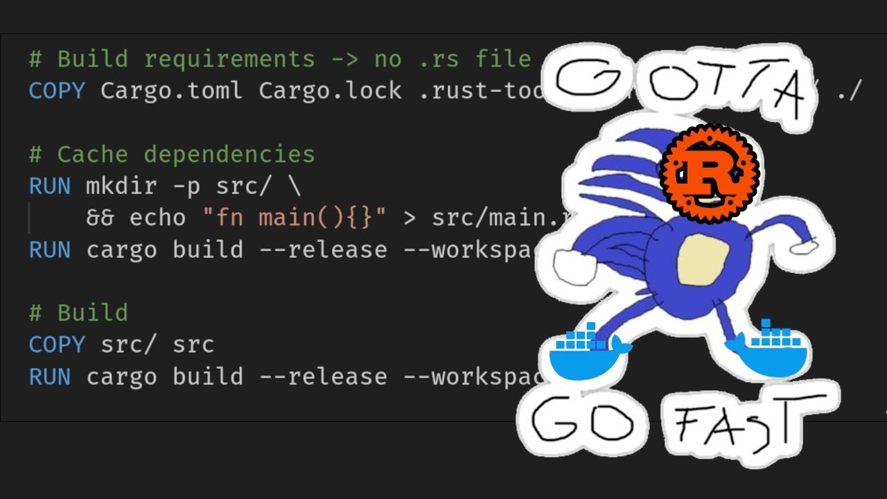 SUPER FAST Rust builds in Docker - YouTube