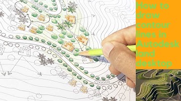 How to Import points and create contour lines | How to draw contour lines in Autodesk land desktop