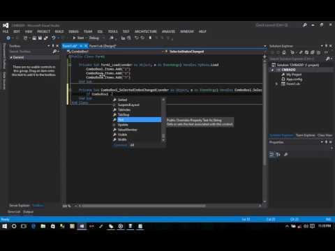 HOW TO USE COMBO BOX VB PROGRAMMING