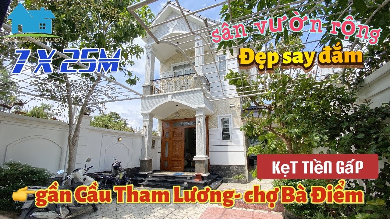 🔥Bán biệt thự Hóc Môn siêu khủng 7x25m đẹp say đắm lòng người! Nhà bán Sân vườn kiểu Pháp #bds