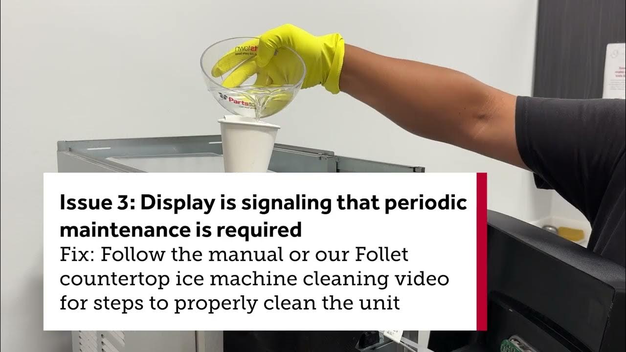 Follett Countertop Ice Machine LED Error Codes Troubleshooting Tips