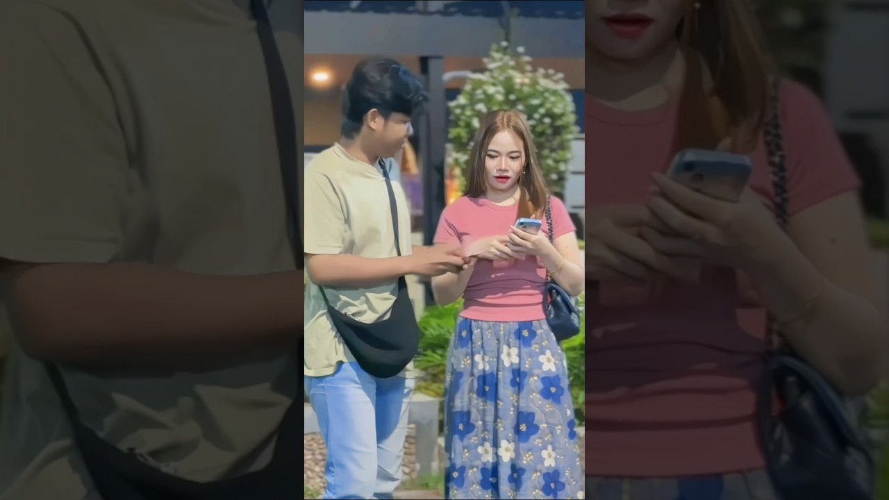 pretty girl auto chase🤣 #shorts #funny #prank #laugh #trending