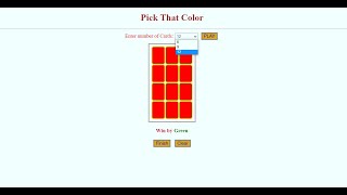 Web Game Project PART#3: Create Game Cards Using JavaScript.