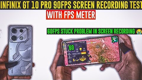 INFINIX GT 10 PRO 90FPS BGMI SCREEN RECORDING TEST WITH FPS METER | 60FPS STUCK PROBLEM😭🥲 |