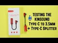 KinSound Type-C to 3.5mm + Charger Type-C Review, Live Test | Gaming Josh