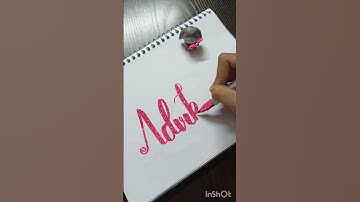Lettering name ADVIKA ✨😍🥰🌠 #shorts #youtubeshorts #calligraphy
