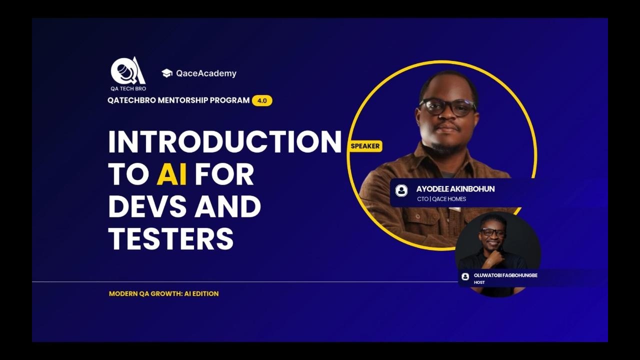 Introduction to AI for developers and testers. - YouTube