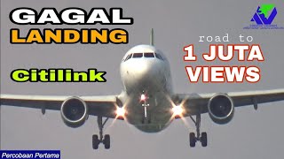 Viral! Detik-detik Pesawat Citilink Gagal Landing/Go Around di Bandara Adisucipto Yogyakarta