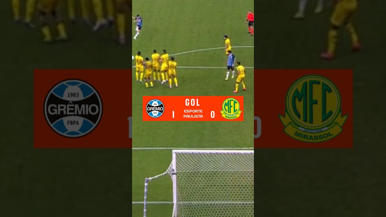GOL DE GRÊMIO 1x0 MIRASSOL - TRICOLOR CLASSIFICADO NA COPA DO BRASIL 2026 (JOGO DE VOLTA - OITAVAS)