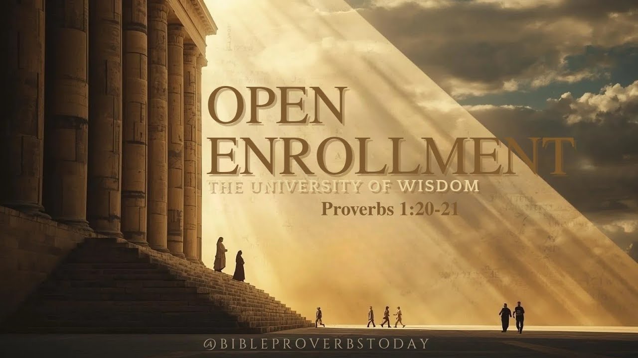 September 1st | "Open Enrollment: The University of Wisdom" | Proverbs 