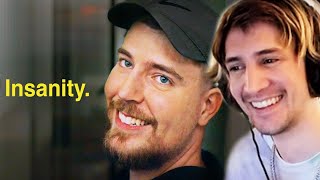 xQc Reacts to 'We spent 24 hours with MrBeast'