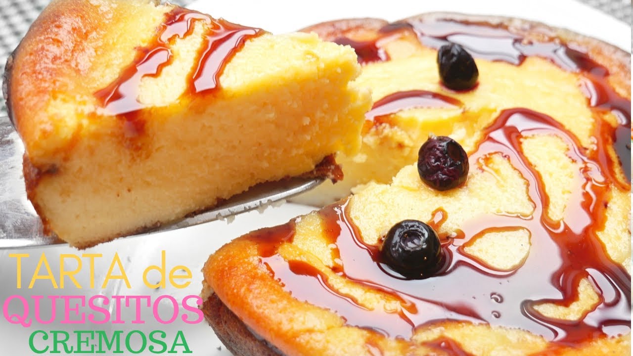 Tarta de QUESITOS 😍🍰(pastel de queso FÁCIL y RÁPIDO)