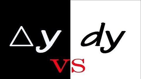 delta y vs. dy (differential)