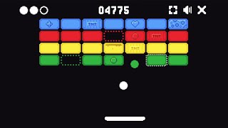 If I lose the original ball, the video ends - Google Block Breaker