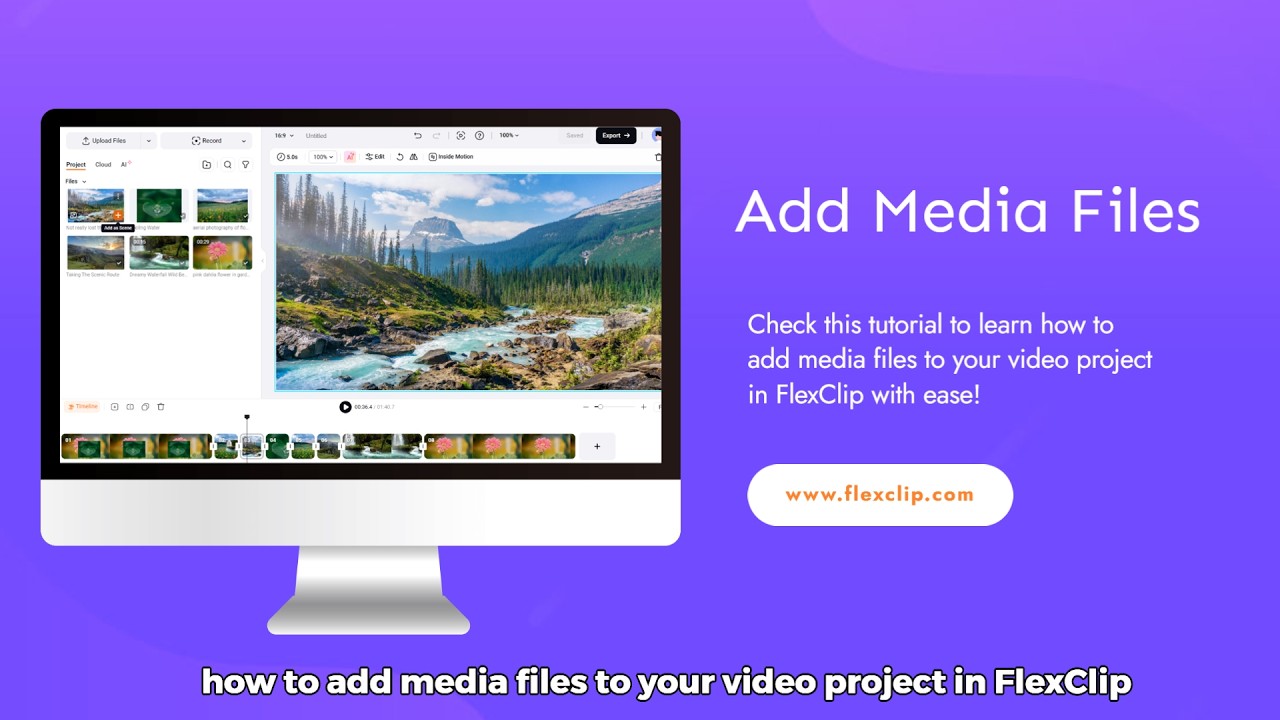 How to Add Media Files to Your FlexClip Video Project - YouTube