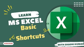 MS Excel | Basic Shortcuts #msexcel #exceltricks #excel #video #tutorial #excelguide #subscribe