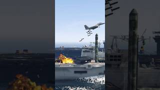 F-15 Demonstrates Advanced Strike Capability Near Aircraft Carrier in GTA 5 Profile