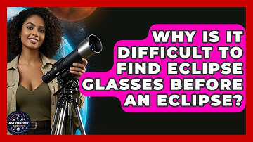 Why Is It Difficult To Find Eclipse Glasses Before An Eclipse? - Astronomy Made Simple