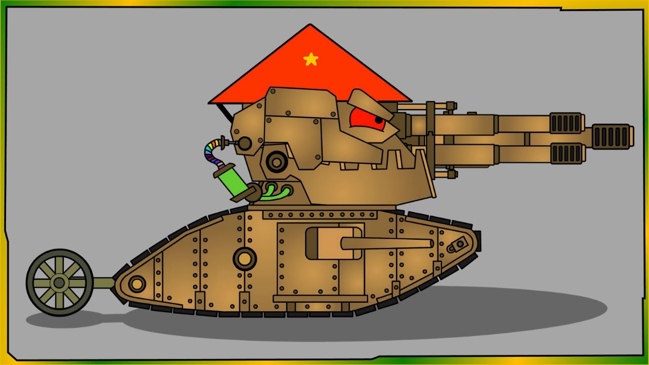 How to draw tank Железный монстр + Американский прототип ...