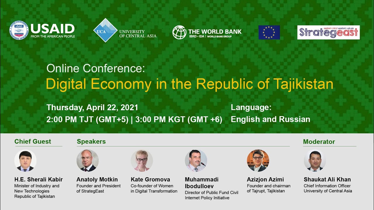 Online conference: Digital Economy in the Republic of Tajikistan