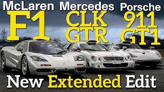 McLaren F1, Porsche 911 GT1 &amp; Mercedes CLK GTR: NEW 2022 EXTENDED EDIT