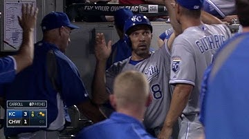 KC@CWS: Ibanez scores on passed ball to increase lead