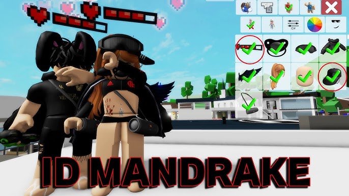 id mandrake do flamengo❤️🖤#roblox #brookhaven #shorts #meme #id 