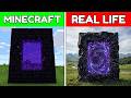 Minecraft VS Real Life – Nether Portal 👁️🔥